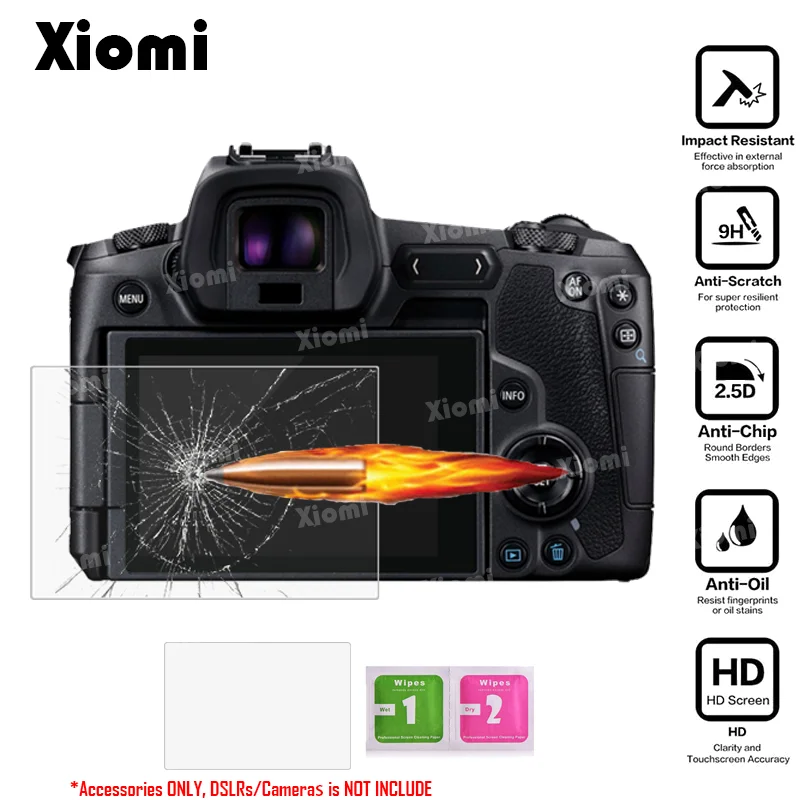 

For Canon EOS R Mirrorless Camera Tempered Glass Screen Protector Anti-Scratches DSLRs Camera Protective Film-!