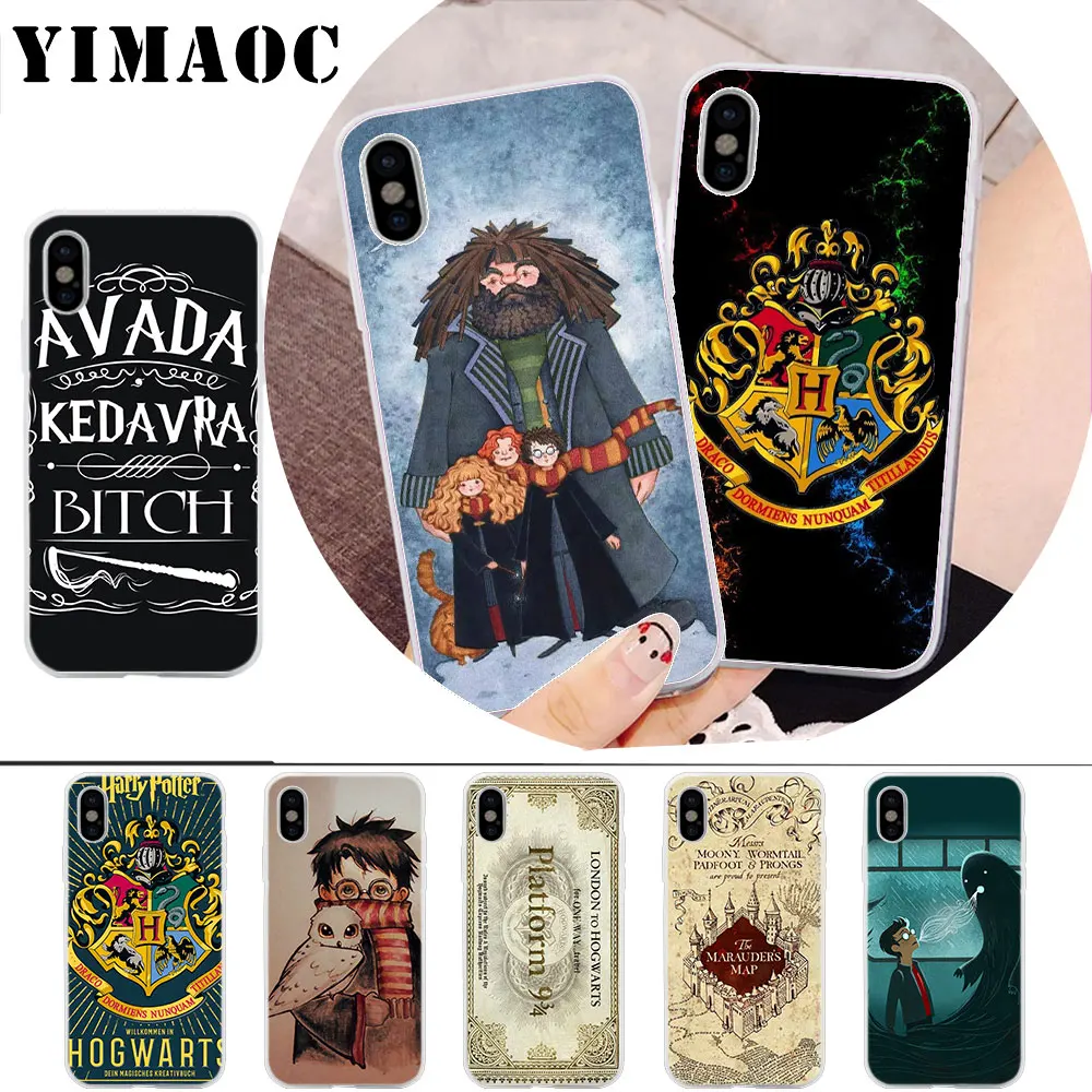 

YIMAOC Marauders Map Harry Potter Soft Silicone Case for iPhone X r s Xr Xs Max 8 7 6S 6 Plus 5 5s SE