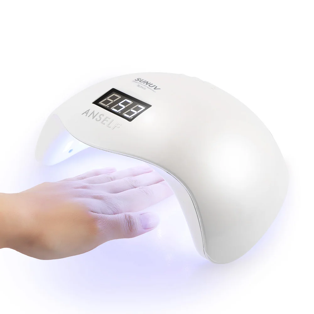 48W SUN5 Low Heat Mode UV Nail Lamp for Fingernail & Toenail LED Nail