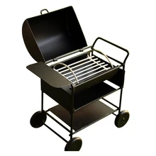 WOTT лучшие продажи 1:12 макеты кукольного домика мини барбекю обжарочная Печь Металлическая посуда аксессуары черный