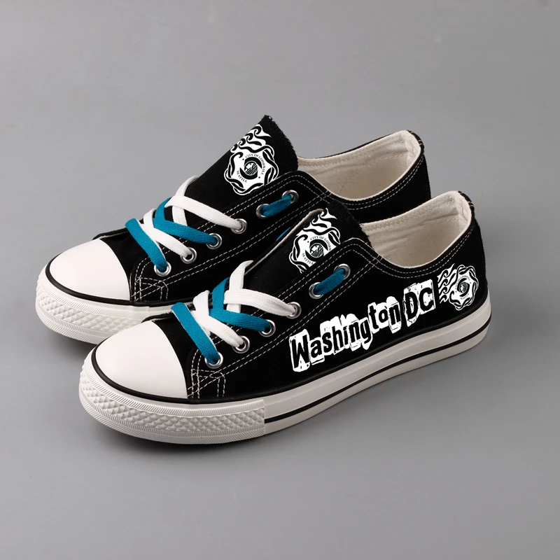 

E-LOV Custom America State of Washington Logo Printed Canvas Shoes Low Top Men Big Size Espadrilles Free Shipping