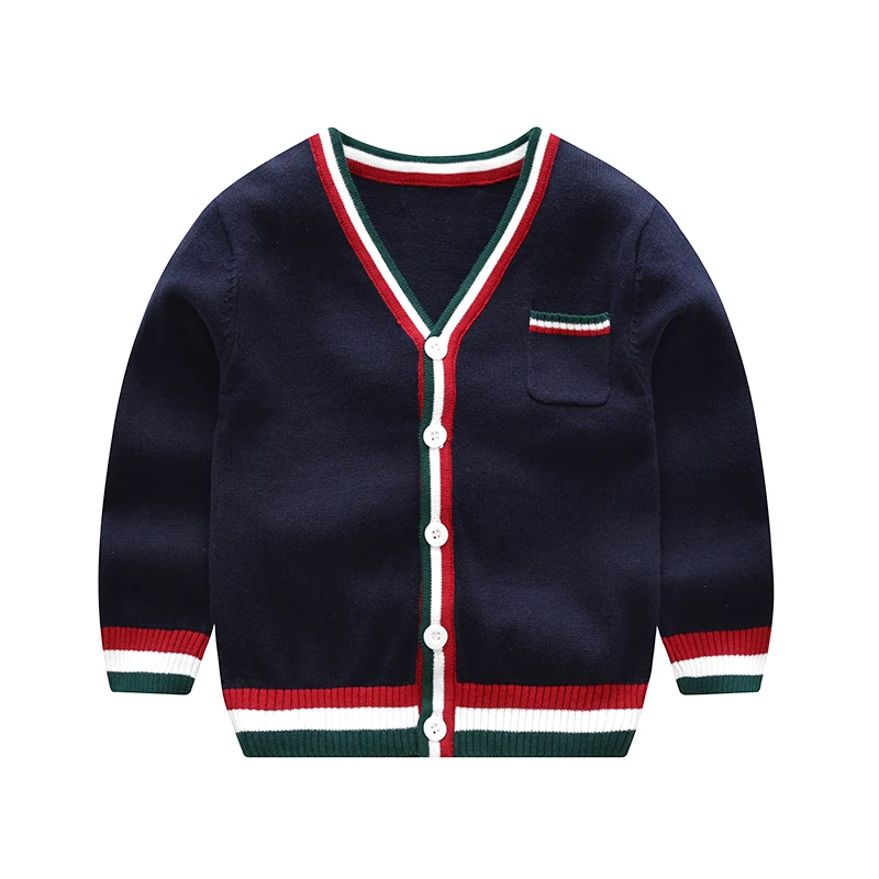 Vinnytido V-Neck Children Knitting Cardigan Boys Sweaters Single Breasted Striped Sweater For Boy Vinnytido V-Neck Children Knitting Cardigan Boys Sweaters Single Breasted Striped Sweater For Boy