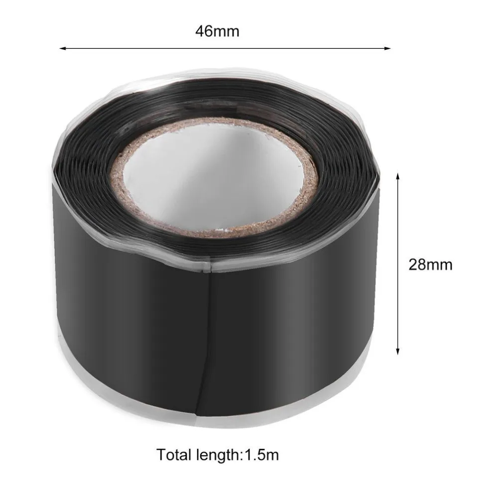 Самоклеящаяся силиконовая лента для ремонта с высокой вязкостью, самоклеящаяся лента для ремонта водопроводных труб, лента для уплотнения, Спасательный Инструмент 1,5 м/3 м