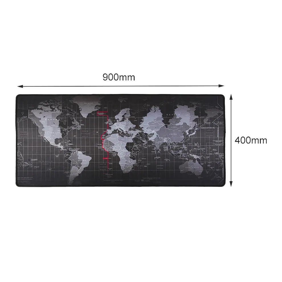 

8pcs 400x900x2mm Extended Super Large World Map Keyboard Mouse Pad Anti-Skid Mousepad