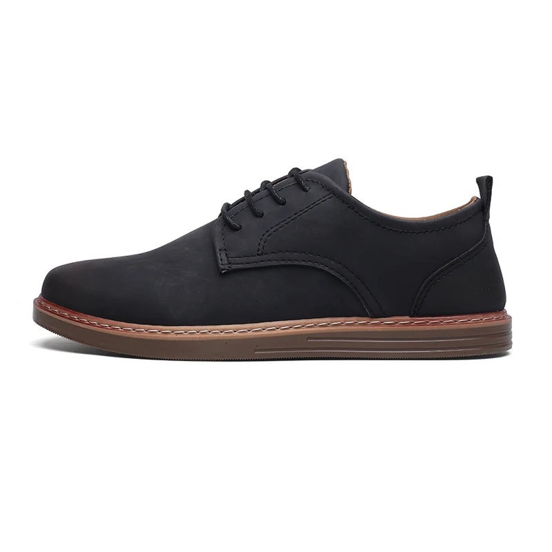 fashion leather casual shoes men comfortable leisure moccasins cheap dress male footwear work elegant boy oxford shoes for m (3)
