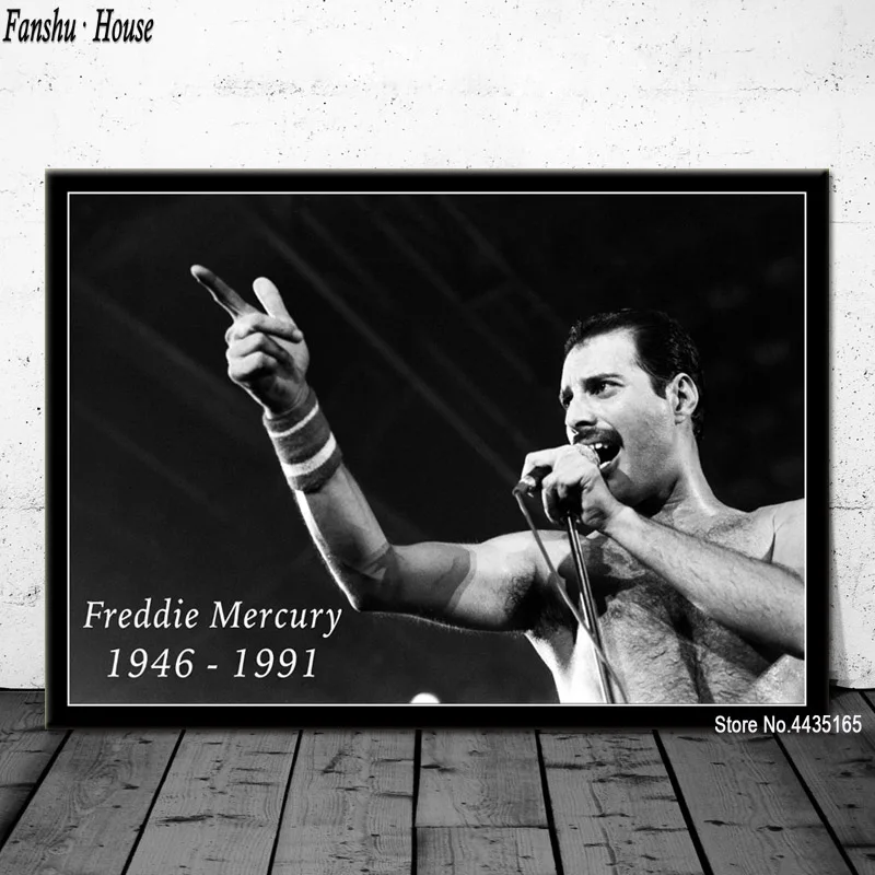 Queen Freddie Mercury художественный плакат богемная Рапсодия плакаты и печать, Картина Настенная живопись на холсте настенная художественная комната украшение дома