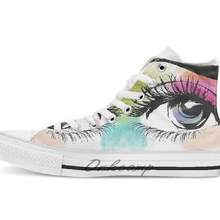 Красивая новинка, дышащая Повседневная Высокая обувь на шнуровке, холщовая обувь кеды