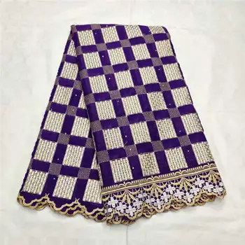 

Fashion Design Soft Cotton Swiss Voile Lace High Quality Embroidered Fabric 5 Yards African Lace Fabric For Women Dress! TLF7117
