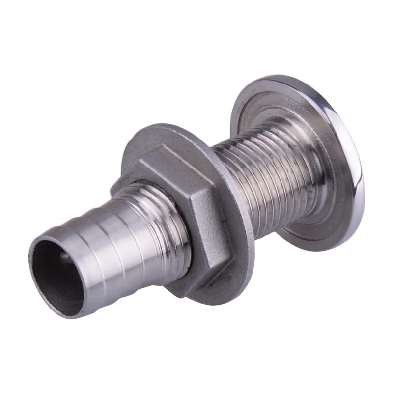 Junta de Drenagem Tubo de Drenagem Conector de Aço Mangueira de Prata Encaixe de Farpa para Barco Através do Casco Tubo Inoxidável Marinho - 2 Iate 1.5mm 316 1 5 Junta de drenagem 316 tubo tubo de