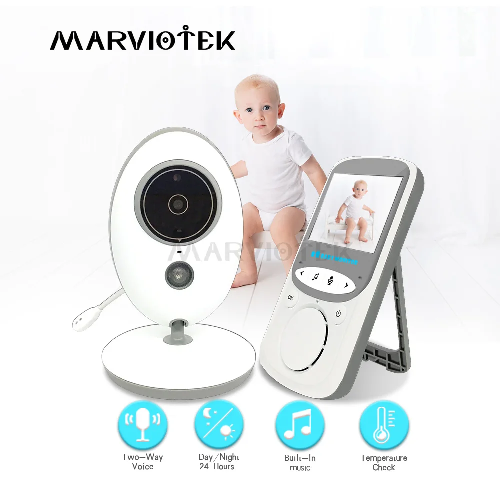 Baby Monitor 2.4 Inch LCD Audio video nanny Music Intercom Wireless Baby Cameras wifi Baby Walkie T