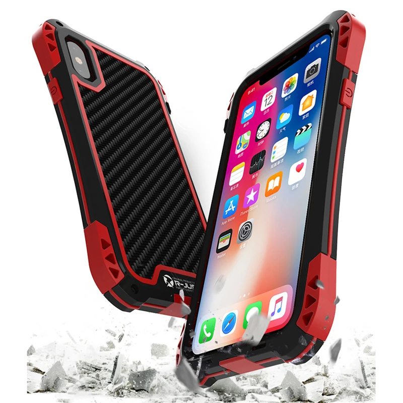 100% AMIRA R JUST противоударный алюминиевый чехол из углеродного волокна для iPhone X XS XR MAX