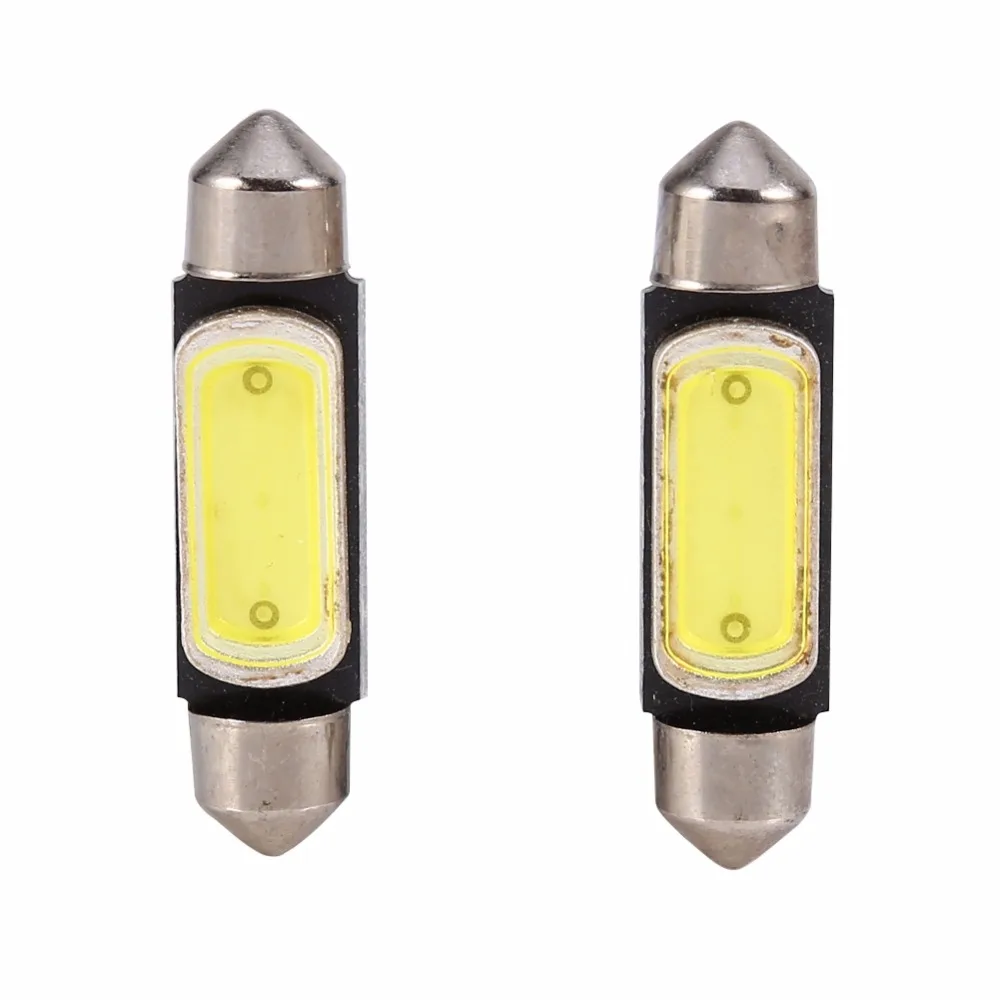 

2x White 39MM 1 COB 3W Festoon Dome Map LED Light Lamp Roof Car Bulb DC 12V 100% Brand New Lights