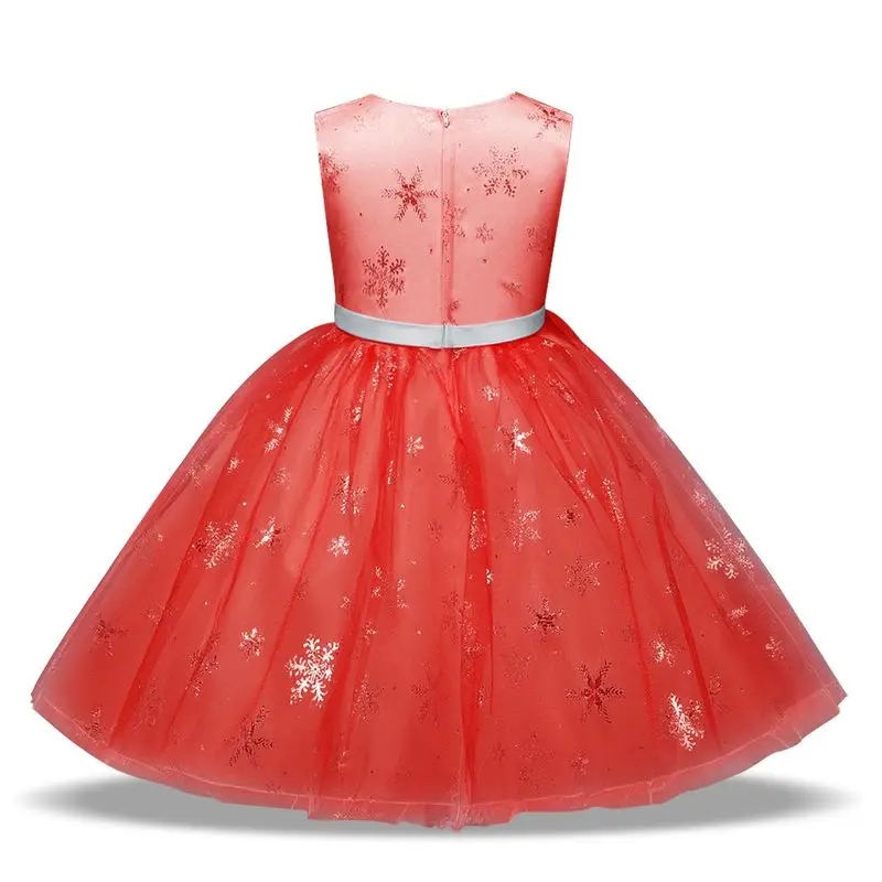 Праздничное платье принцессы для девочек; Детские платья для девочек на день рождения и свадьбу; элегантная одежда; детское платье с цветочным принтом; Рождественский новогодний костюм