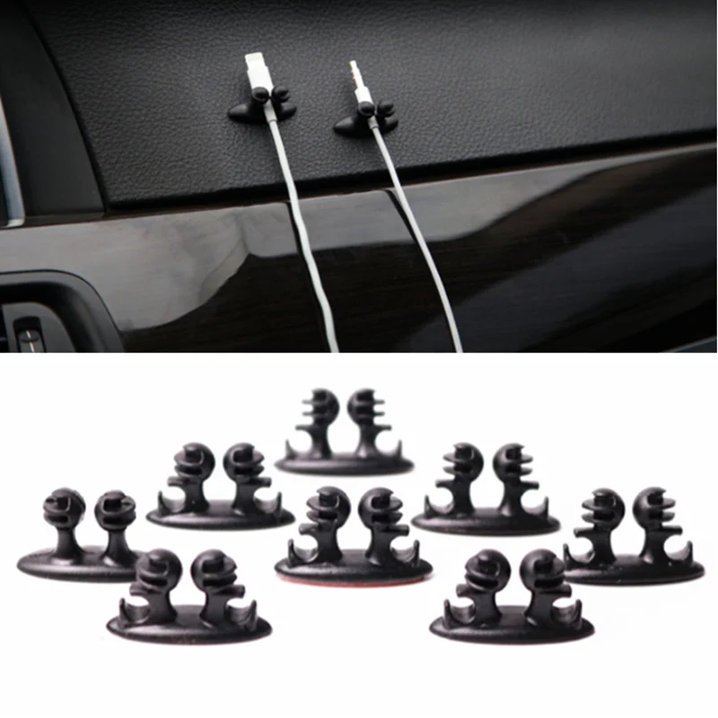 8pcs universal multi-function data cable clip for Volkswagen VW Golf 4 6 7 GTI Tiguan Passat B5 B6 B7 CC | Автомобили и мотоциклы