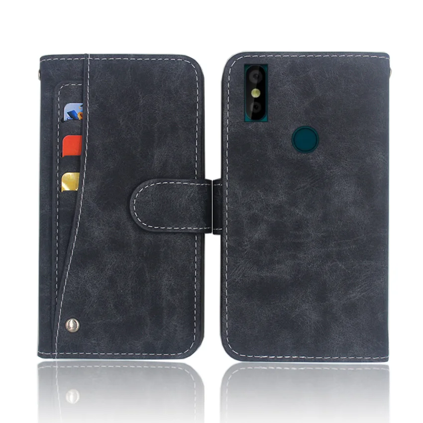 

Hot! Doogee Y8 Case High quality flip leather phone bag cover Case For Doogee Y8 with Front slide card slot