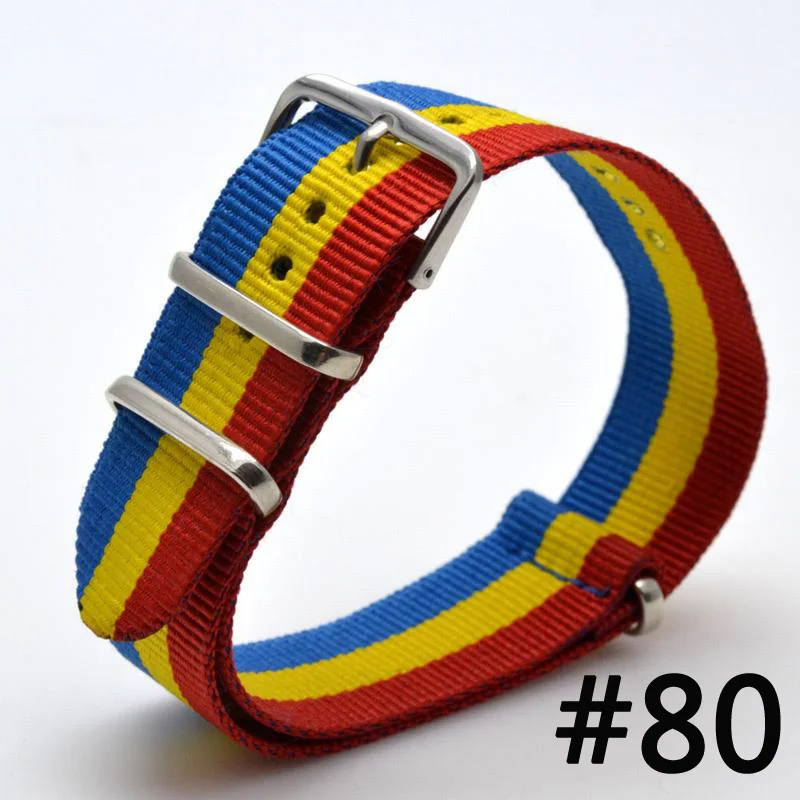 Retro Classic Watch 16 mm Army Navy Blue Military nato fabric Woven Nylon watchband Strap Band Buckle belt 16mm accessories