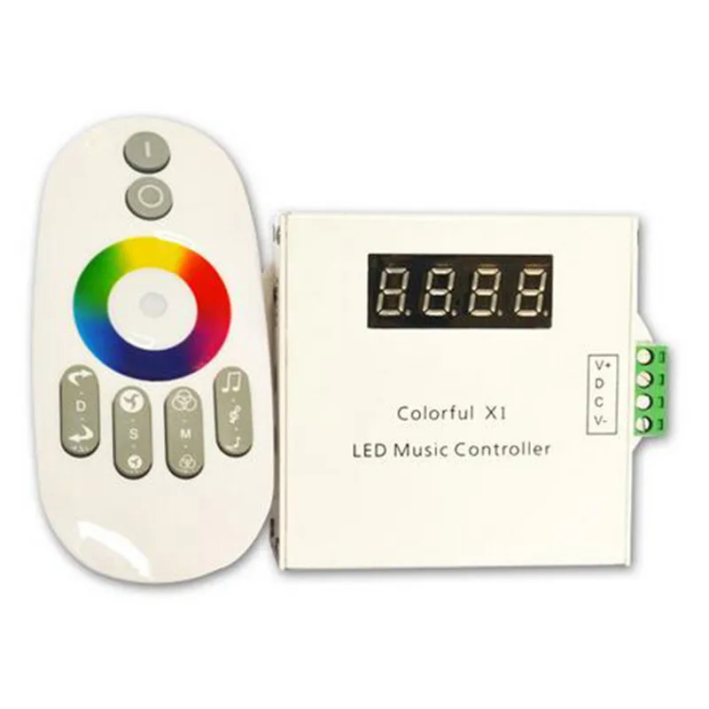 RF RGB Music Controller DC12 24V Color X1 LED Music Control 6Keys for