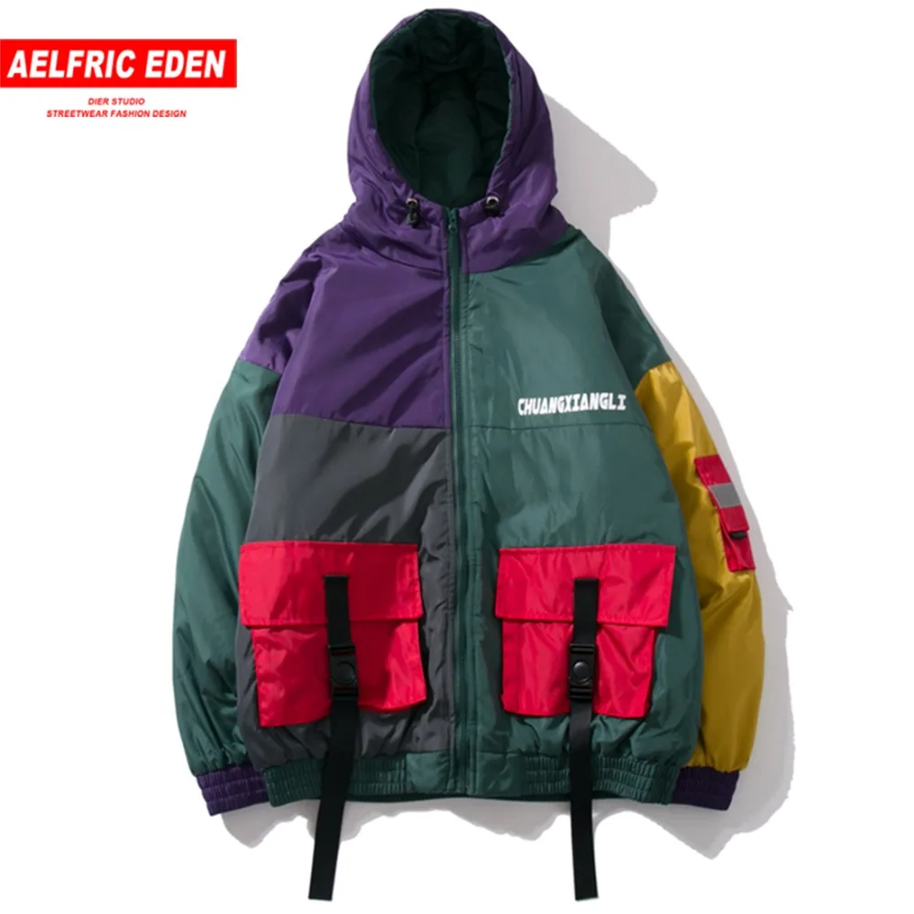 Aelfric Eden 3M светоотражающие полосы толстые куртки с капюшоном пальто мужские
