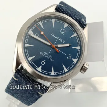 

41mm Corgeut Blue Dial/Band Automatic Movement mens Watch 2817