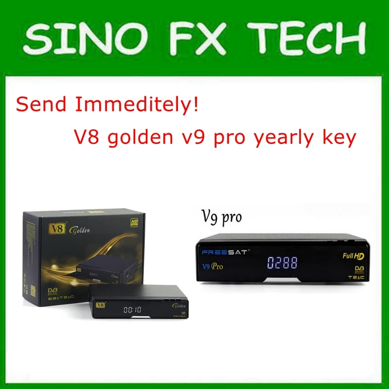 Goedkoop Sturen onmiddellijk Singapore kabel doos V8 Gouden jaarlijkse abonnement V9 pro jaarlijks vernieuwing v9 super licentiesleutel