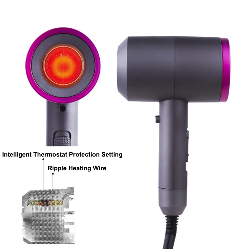 

Professional Negative Ionic Hair Dryer 3-in-1 Multifunctional Styling Tools Hairdryer Blower Fast Straight Air Styler