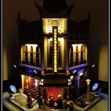 Светодиодный комплект для лего 10232, совместимый с 15006 создателем здание кинотеатра(набор кирпичей в комплект не входит