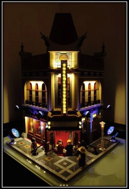 Светодиодный светильник для lego 10232 совместимый с 15006 кинотеатра Creator Palace (комплект