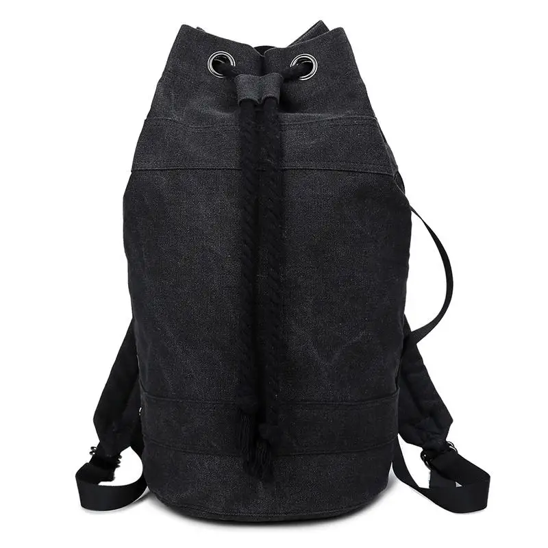 Холщовая Мужская спортивная сумка для фитнеса, многофункциональная сумка-тоут, сумки для спортзала, для хранения, для улицы, для путешествий, Противоугонный, дорожный рюкзак, сумки - Цвет: black