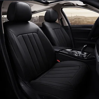 

WLMWL Universal Leather Car seat cover Fit Most Car Interior Accessories Sedans Seat Cushion car styling auto Cushion