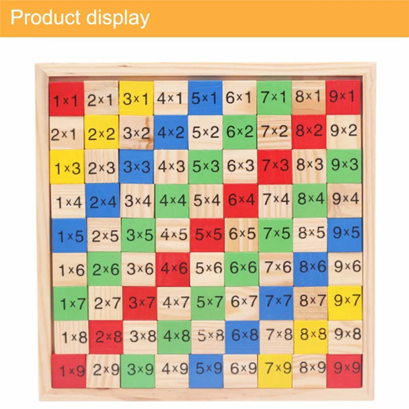 Монтессори Обучающие деревянные игрушки для детские игрушки 99 Таблица размножения математические арифметические учебные материалы для детей