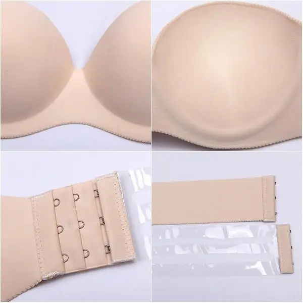 Self Adhesive Magic Smooth Push Up Bra Strapless Invisible Bras Seamless Top 7