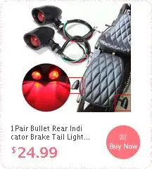 Универсальный кронштейн W Bullet стальной корпус Янтарный Лен светодиодный индикатор Янтарный сигнал поворота подходит для Harley Honda Yamaha ATV на заказ