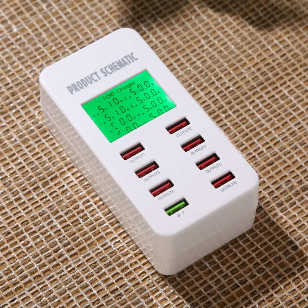 

35W Quick Charge 3.0 Mobile Phone Charger USB with led Fast Charging for iPhone X 8 7 Samsung S8 Xiaomi Tablet Power Charger