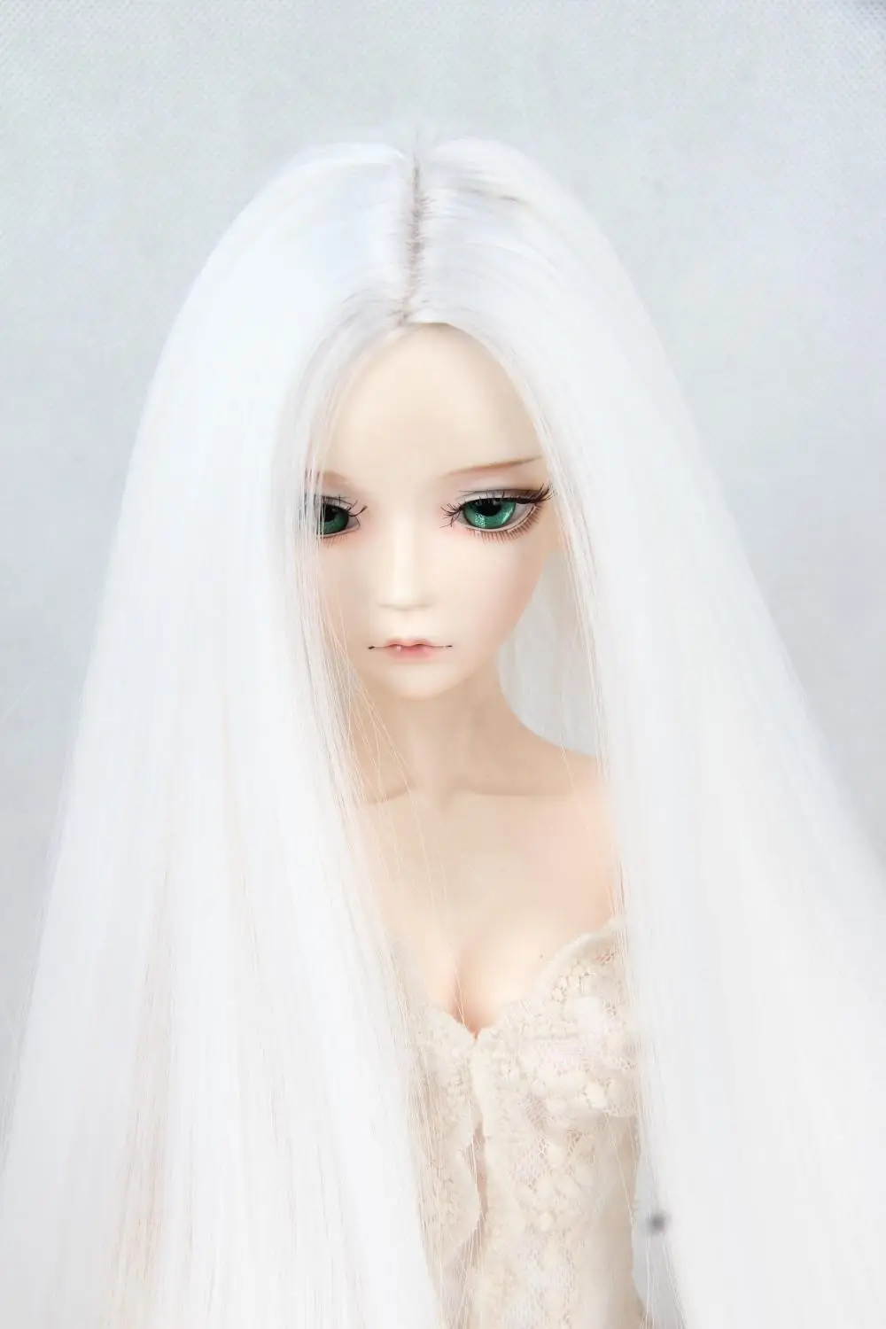 white hair doll