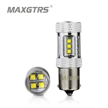 2x Высокая мощность S25 1156 BA15S P21W 30 Вт 50 Вт 80 Вт CREE Chip XBD светодиодный Автомобильный задний фонарь лампы резервные лампы белый/красный/желтый