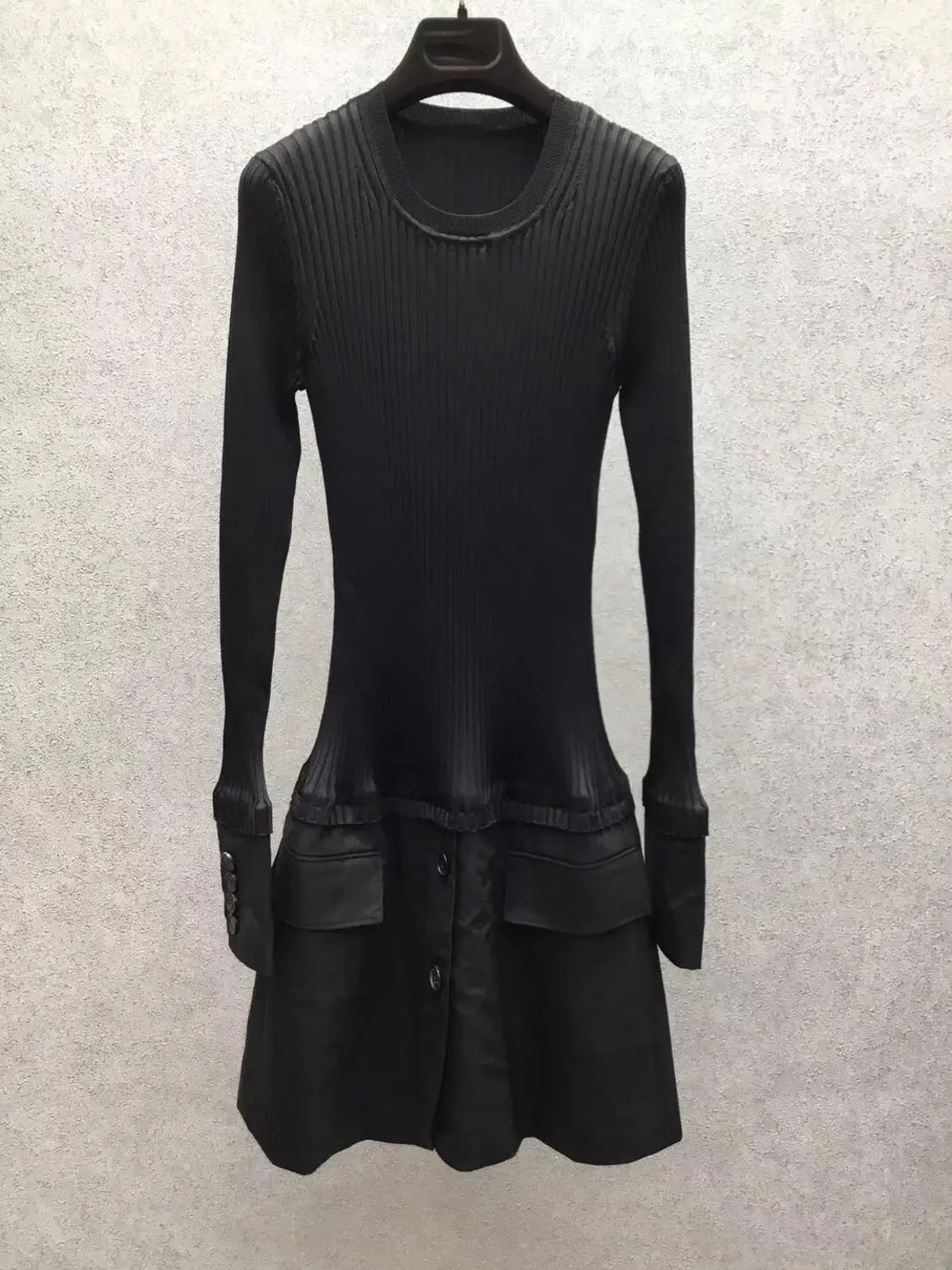 

high quality women luxury knitted long sleeve slim dress ddxgz2