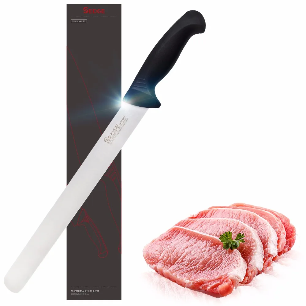 

Sedge Slicing Carving Knife - SP Series - German 1.4116 High Carbon Stainless Steel Kitchen Knife - Ergonomic Handle - 11''