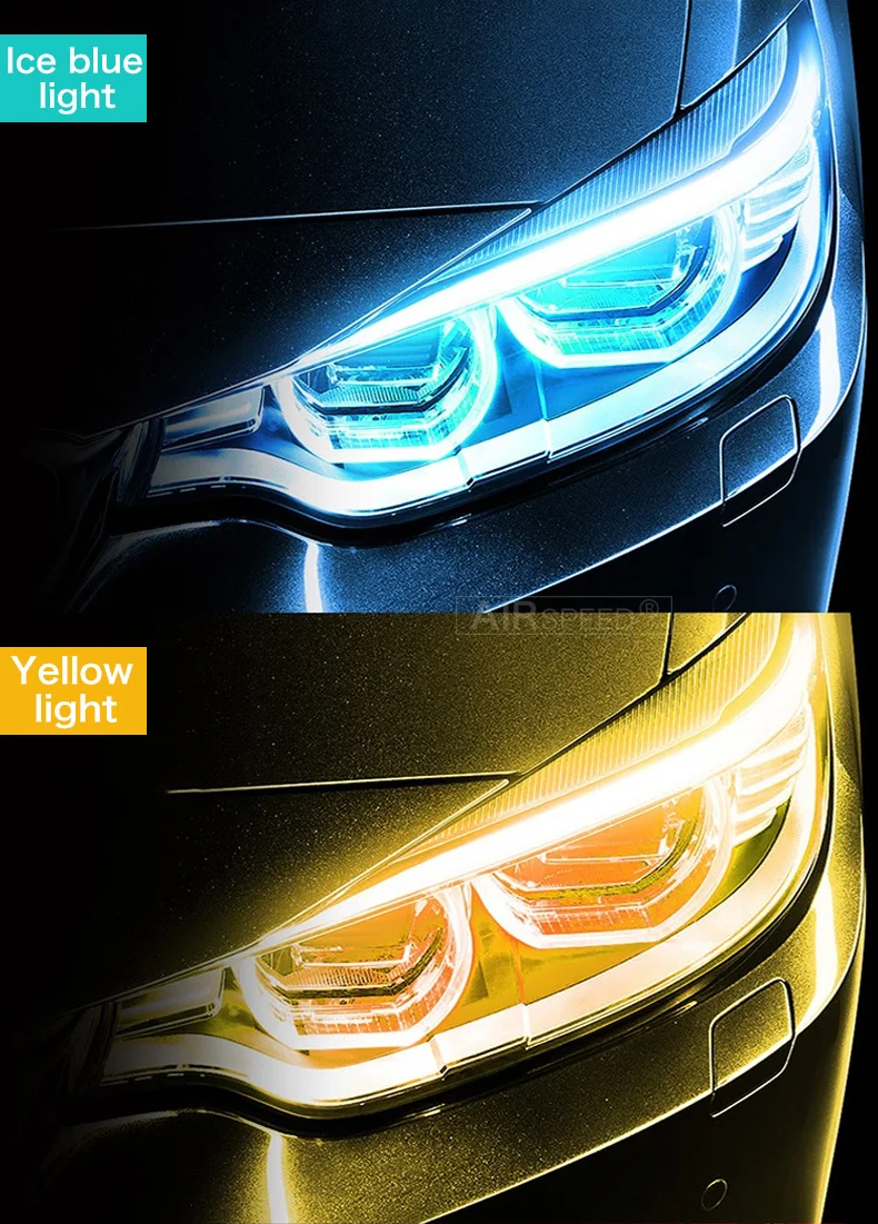 Car LED DRL Headlight Strip Daytime Running Lights Turn Signal Lamp for Mercedes Benz CLA W205 W204 W203 W211 W212 Accessories (9)