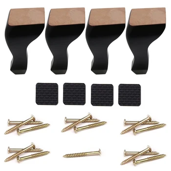 

Black Wood Oak Rubber Wood Sofa Wooden Legs Cupboards Tables Chair Feet for Home Furniture Legs 15cm Height 4PCS