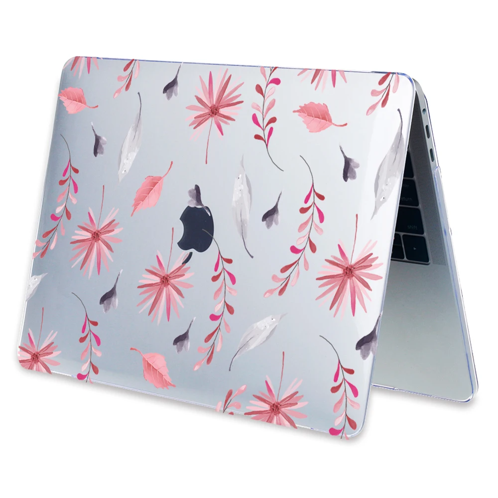 Жесткий чехол Redlai с растительным принтом для Apple Macbook Pro retina 13 3 12 15 4 рукавом Air 11