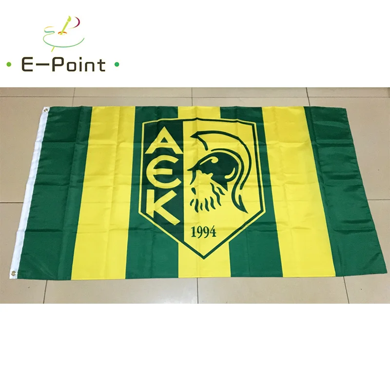 Cyprus AEK Larnaca FC 3ft*5ft (90*150cm) Size Christmas Decorations for