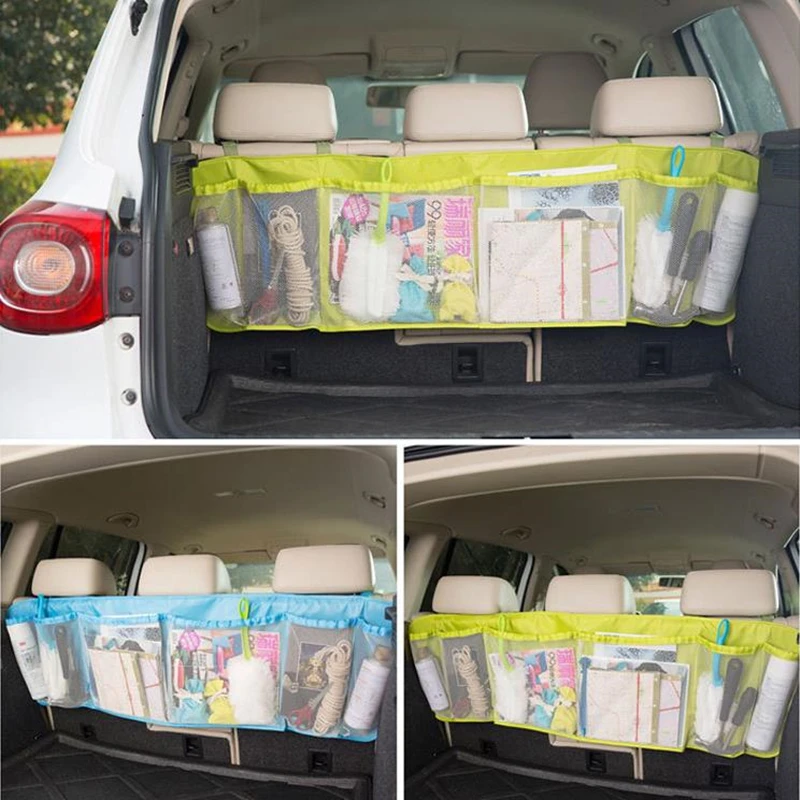 Doreen Box 110x35 см, держатель для сумки для хранения на заднем сидении автомобиля, многокарманный органайзер для путешествий, автомобильный светильник, инструменты для автомобиля, 3 цвета