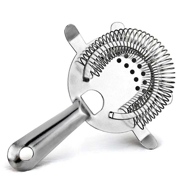 New Arrival 1 pc Stainless Steel Bar Strainer Cocktail Shaker Ice Strainer Wire Mixed Drink