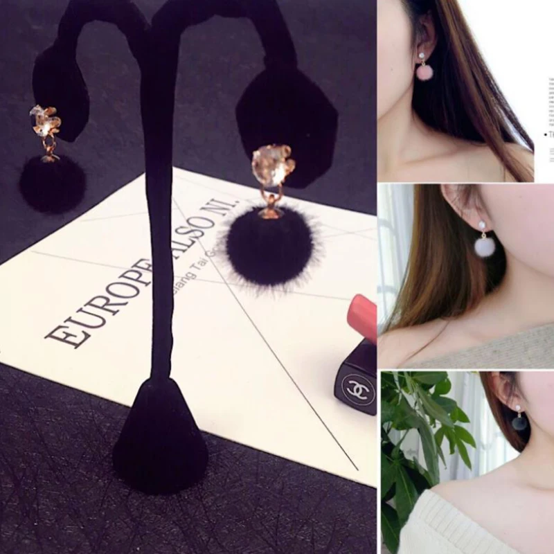 Fashion Temperament Short Paragraph Drop Earrings For Women Personalized Wild Ball Female Models Earrings FSPES390