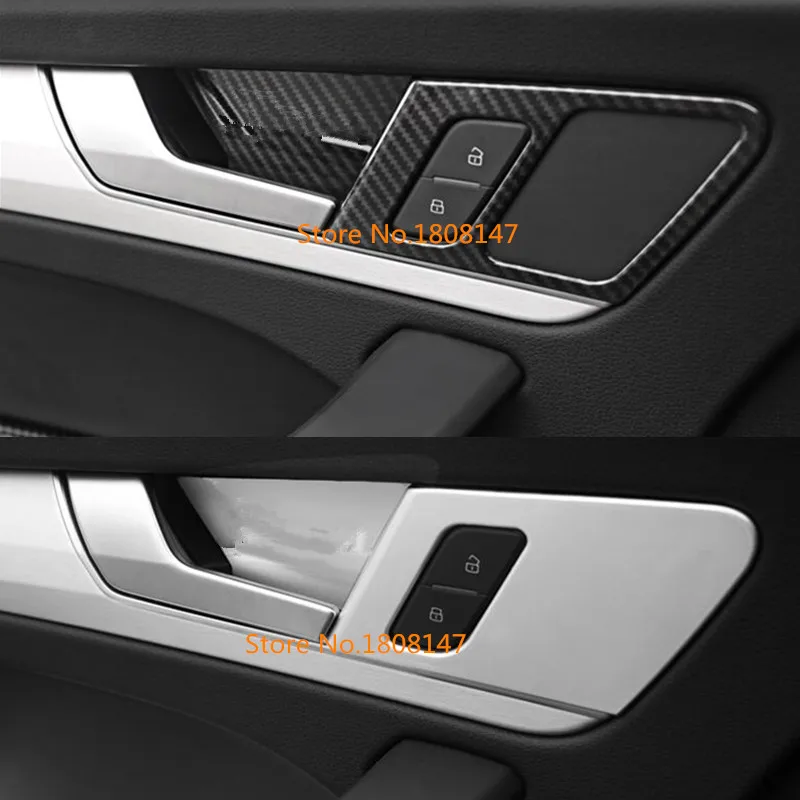 Car Body Cover Stick Trim Abs Chrome Door Inner Built Handle Bowl Frame