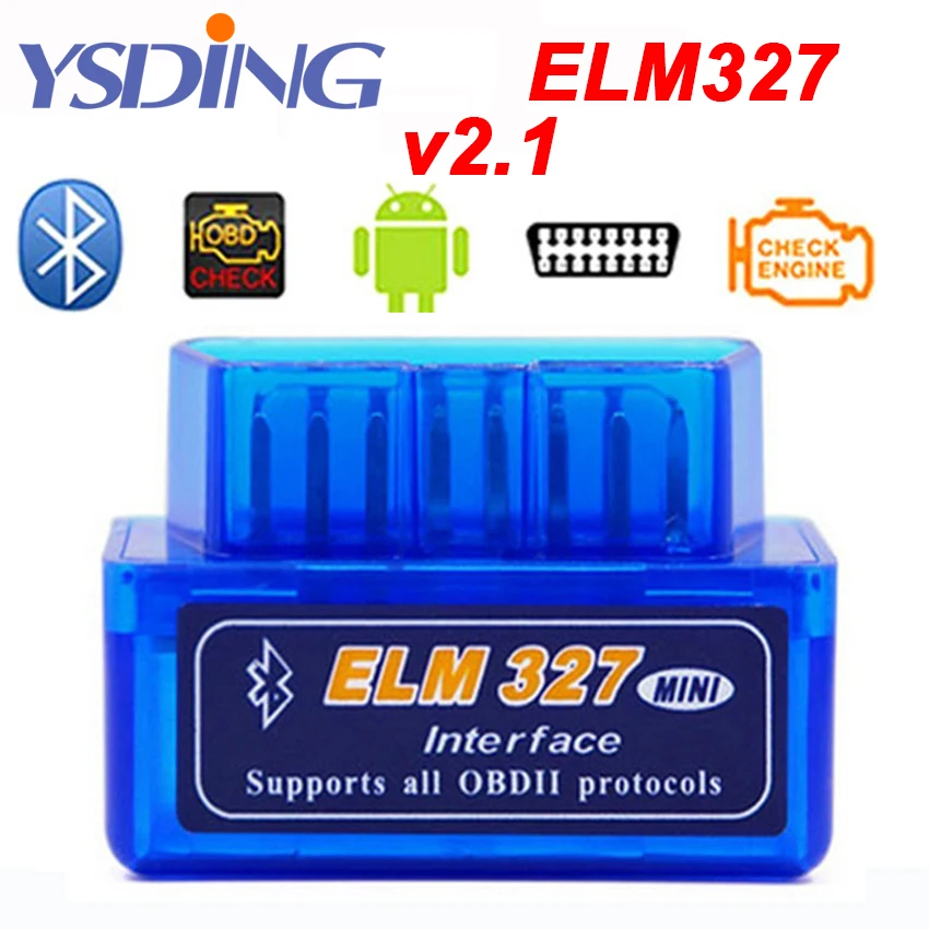 Супер Мини ELM327 Bluetooth V2.1 OBD2 автомобильный диагностический инструмент ELM 327 код