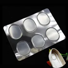 6 шт./лист высокого качества Силиконовая гелевая стелька для туфлей вставки Подушка Нескользящая защита носка стопы ручки пятки потертости подушки колодки