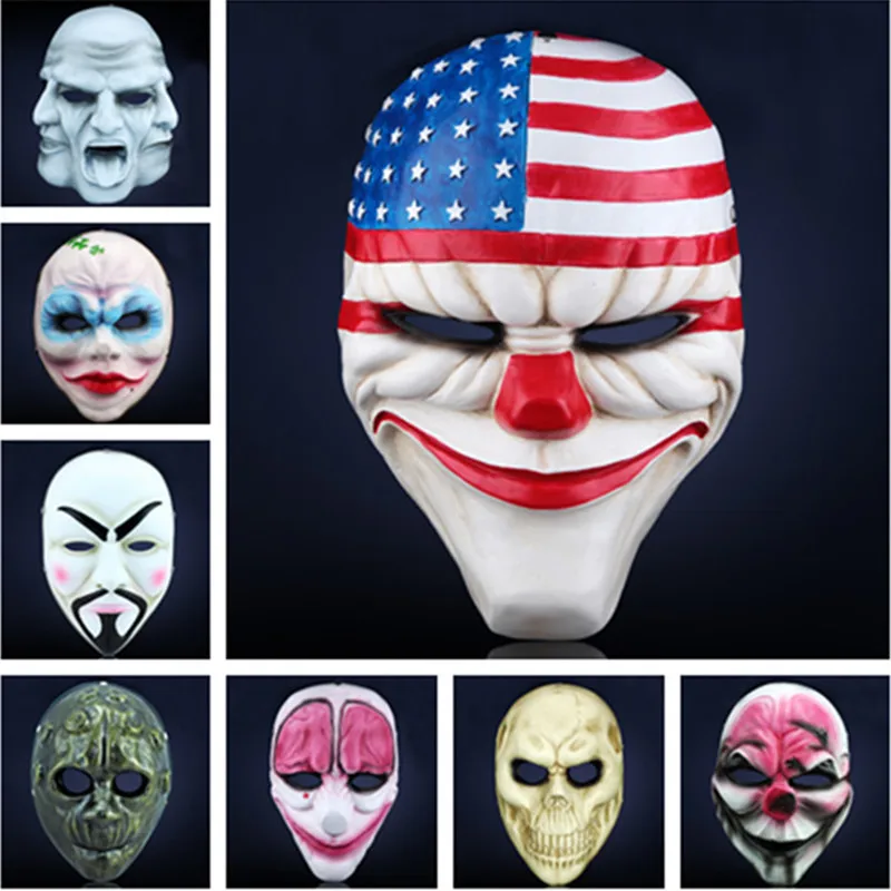 Dallas Hoxton Chains Wolf Clown Robber Obama Vespula V for Vendetta