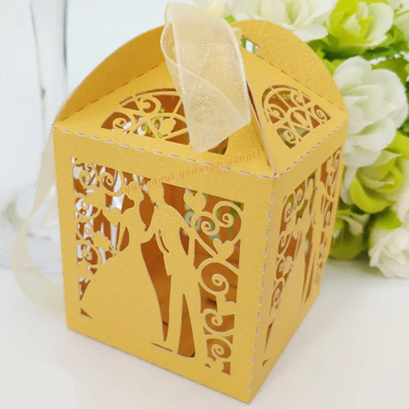 50 шт. свадебные коробочки и пакеты для конфет|box with ribbon|box paperbox paper gift |