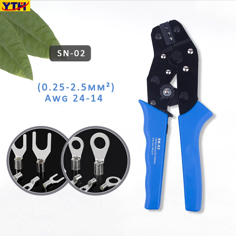 

YTH SN-02 Mini Crimping pliers SN-01C/02C/06WF Multifunction crimping plier insuated terminals electrical clamp Hand tools